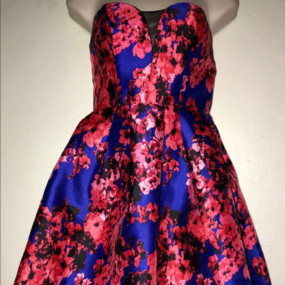 B. Darlin Pink and Blue Floral Dress